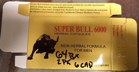 Public Notification: Super Bull 6000 contains hidden drug ingredient | FDA