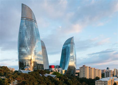 Baku Flame Towers in Azerbaijan