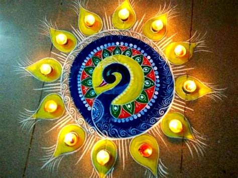 Diwali 2022 Rangoli Designs: 10 unique Rangoli designs made of rice ...