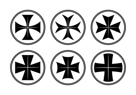 Maltese and Iron Cross Vector Set 102229 Vector Art at Vecteezy