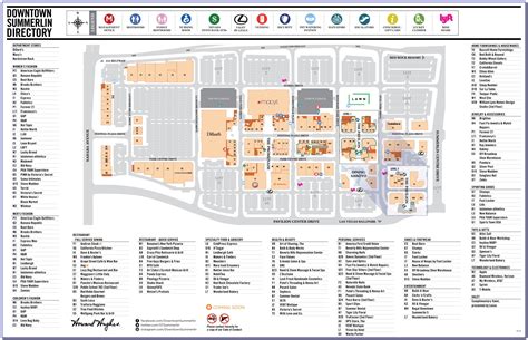 Downtown Summerlin Map Of Stores | prosecution2012