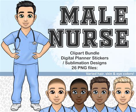 Male Nursing Clip Art