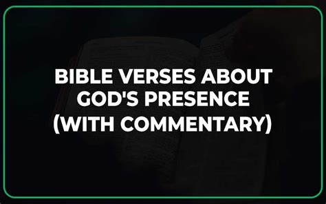 23 Important Bible Verses About God’s Presence (With Commentary ...