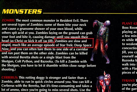 From The Official Strategy Guide for Resident Evil 1 : r/residentevil