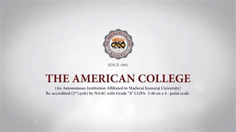 THE AMERICAN COLLEGE - YouTube