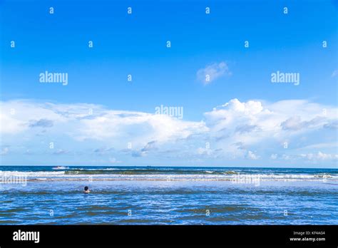 Blue sea beach Stock Photo - Alamy