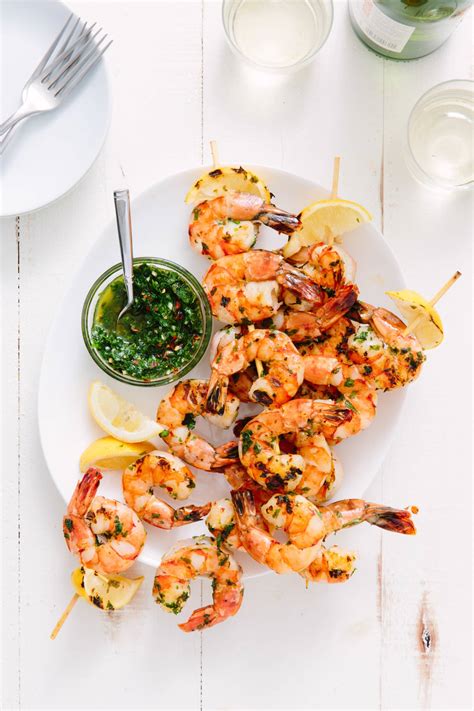 Recipe: Grilled Shrimp Skewers with Chimichurri | Kitchn