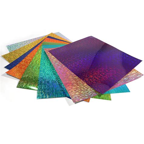 12" X 12" 30 Sheets Assorted Glossy Colors Permanent Adhesive Vinyl For ...