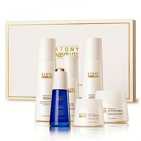 New Korea Atomy Absolute Skincare Set Cellactive Anti Aging Winkle EGF ...