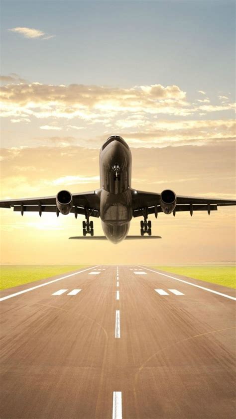 Jet Plane Taking Off #iPhone #6 #plus #Wallpaper | 飛行機 写真, 美しい風景, 風景