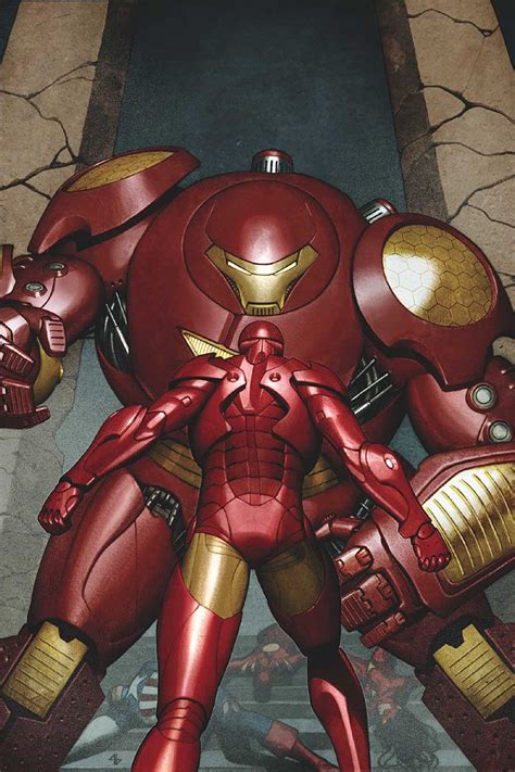 Iron Man vs. Iron Man Hulkbuster by Adi Granov | Iron man, Iron man ...