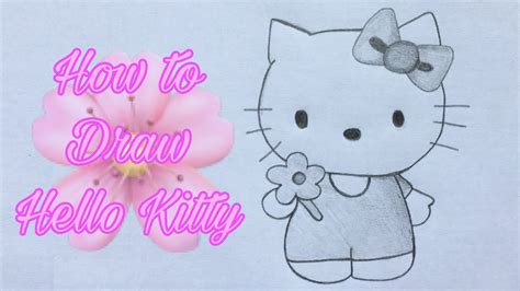 How To Draw Hello Kitty Step By Step With Pencil