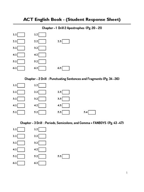 ACT English Book (Part - 1) With SRS | PDF | Cognitive Science ...