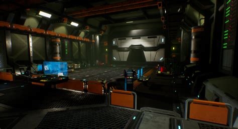 Sci-fi Hangar Interior in Environments - UE Marketplace