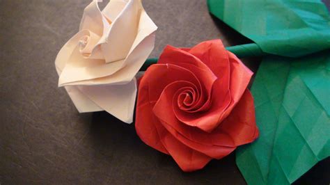 How to Make a Beautiful Origami Rose (Bouquet) for Valentines Day ...