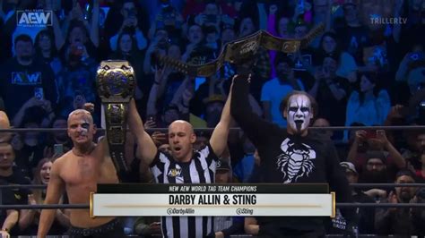 AEW: More on Sting & Darby Allin Winning AEW Tag Titles, New Johnny TV ...