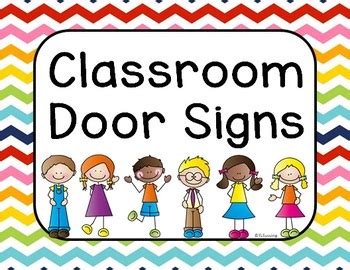 Classroom Door Signs by TLTussing | Teachers Pay Teachers