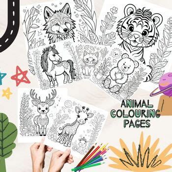 Summer Coloring Animals Pages Colouring Sheet by TeachAndRead | TPT