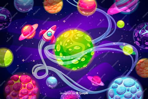 Free Vector | Hand drawn colorful space background