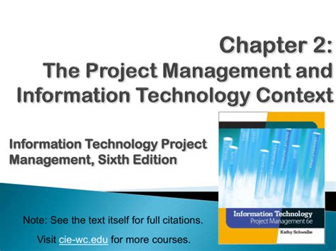 Information Technology Project Management Chapter 2