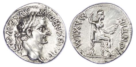 Tiberius, Silver Denarius | Baldwin's