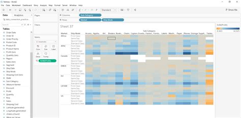 Mapa de calor no Tableau – Acervo Lima