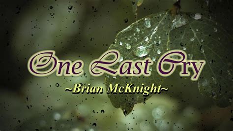 One Last Cry - KARAOKE VERSION - as popularized by Brian McKnight - YouTube