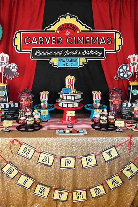 Lights, Camera, Birthday! A Hollywood Movie Party // Hostess with the ...