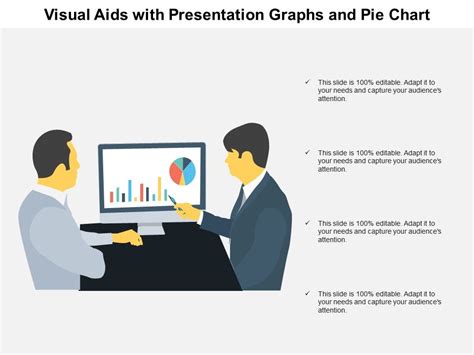 Visual Aids With Presentation Graphs And Pie Chart | PowerPoint Slide ...