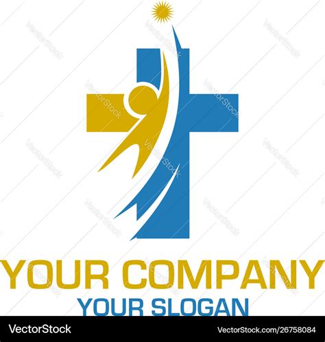 Young ministry logo design Royalty Free Vector Image