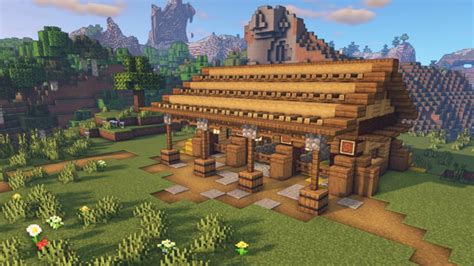 Hack To Build A Wood Horse Stable In Minecraft