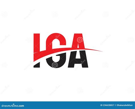 IGA Letter Initial Logo Design Vector Illustration Stock Vector ...