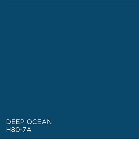 Deep Ocean H80-7A from the Time Traveler palette. | Ocean blue paint ...