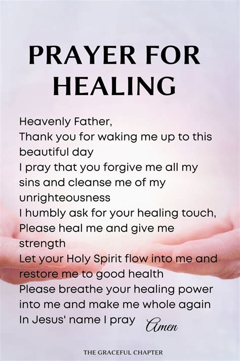 Prayer for healing | Prayers for healing, Prayer for today, Good prayers