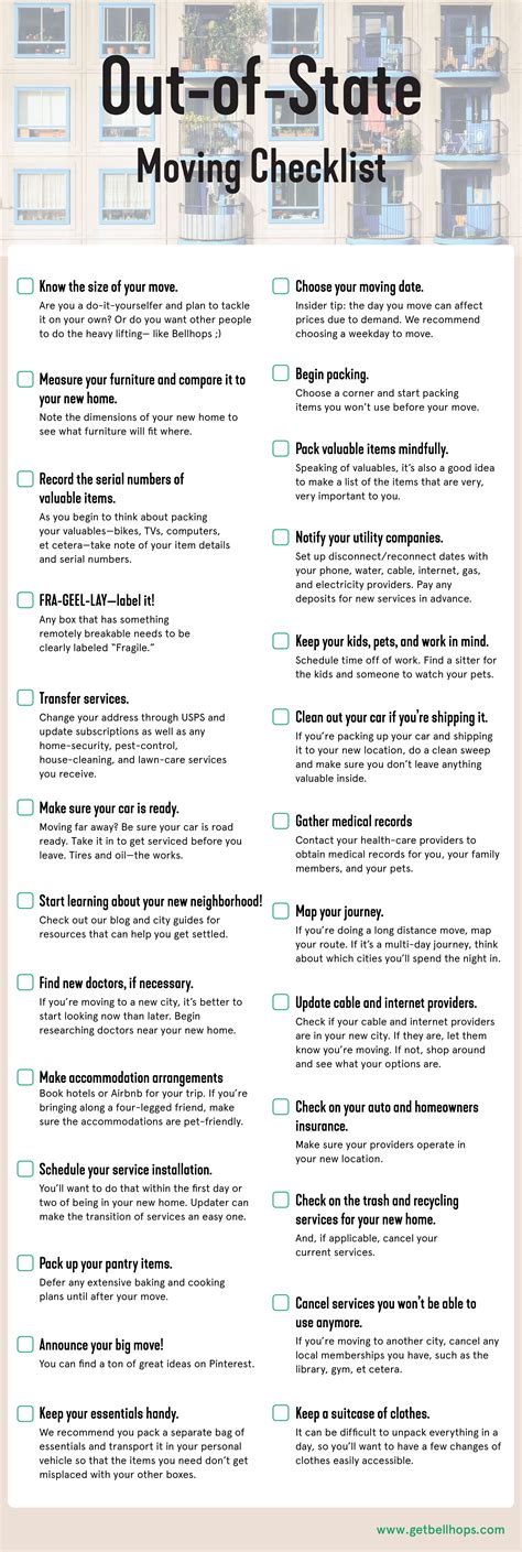 The Moving Checklist: What To Check Off When You're Moving | Moving ...