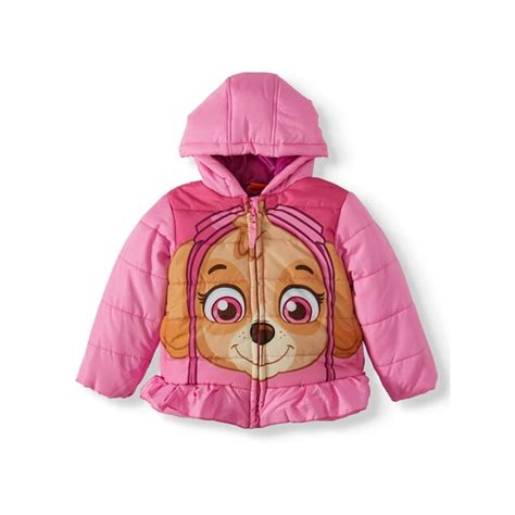 PAW Patrol - Paw Patrol Toddler Girl Skye Winter Jacket Coat - Walmart ...