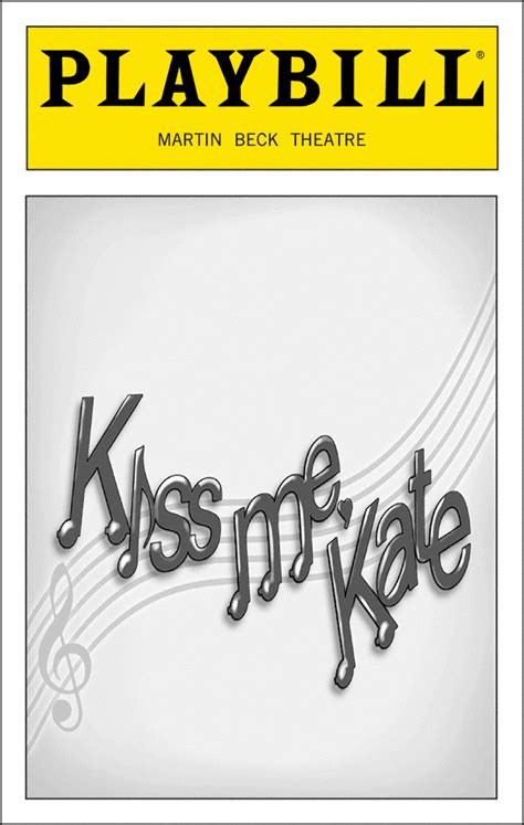 Kiss Me, Kate (Broadway, Al Hirschfeld Theatre, 1999) | Playbill