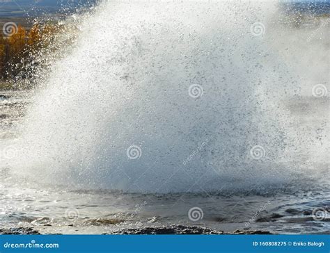 Strokkur geysir eruption stock image. Image of dangerous - 160808275