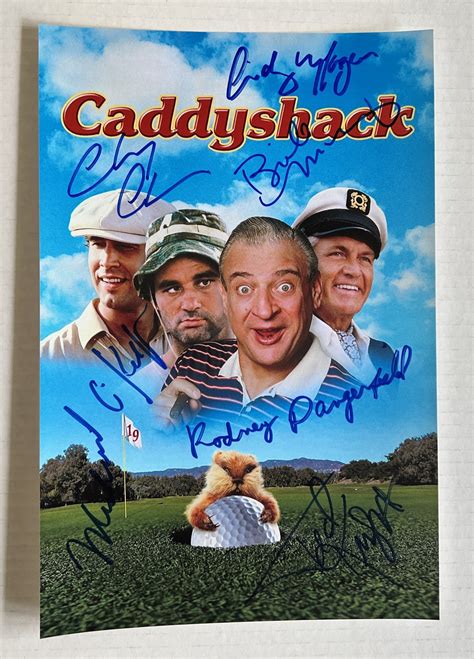 Caddyshack cast signed autographed 8×12 photo Chevy Chase