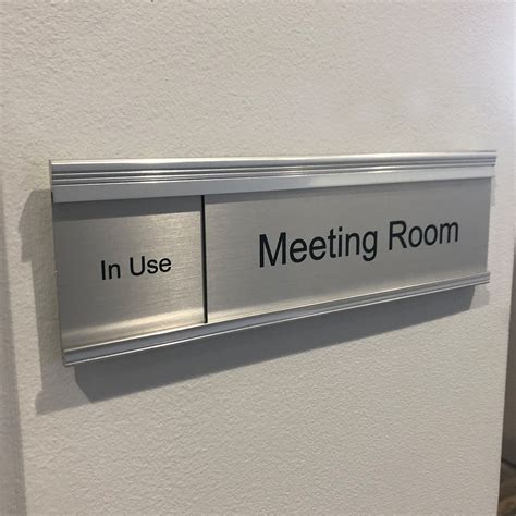 Meeting Room Slider Sign for Offices - NapNameplates