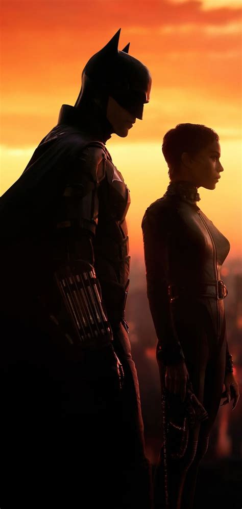 Batman and Catwoman in The Batman (2022) Phone Wallpaper ...