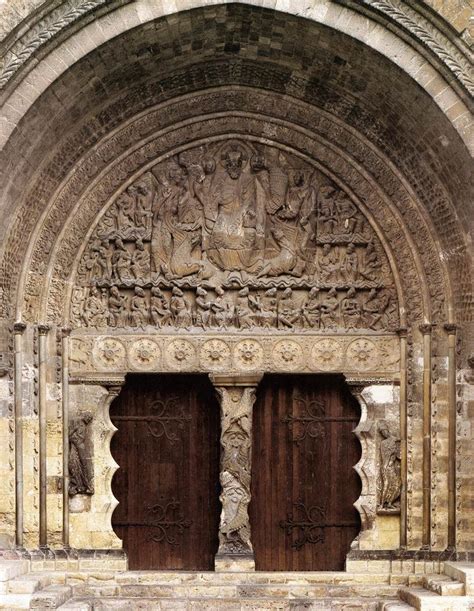 Portal w Moissac, XII w. jedno z najznakomitrzych dzieł rzeźby ...