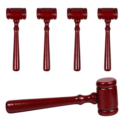 Etereauty Gavel Judgehammer Wooden Costume Mini Prop Auction Kids Wood ...