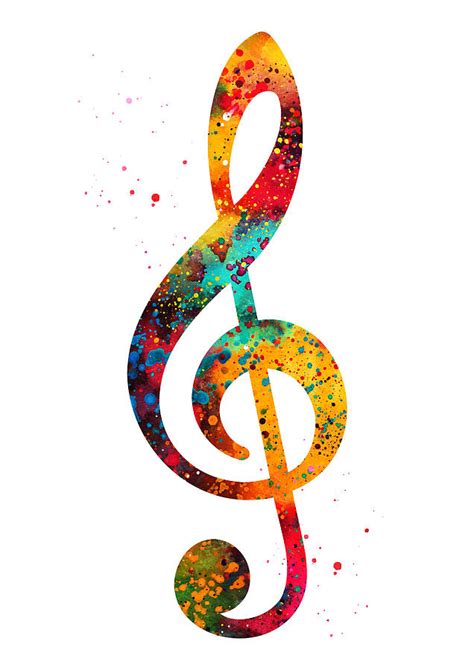 Treble Clef Sign Digital Art by Erzebet S | Fine Art America