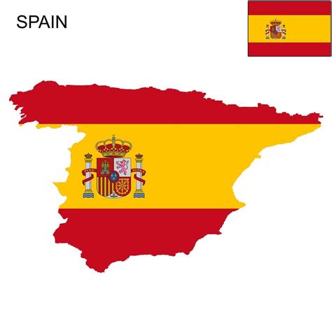 Spain Flag Map and Meaning | Mappr