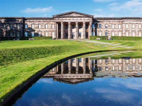 The front of the classical looking building of the Scottish National ...