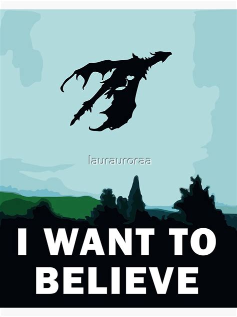 "I Want To Believe... In Dragons " Sticker for Sale by laurauroraa ...