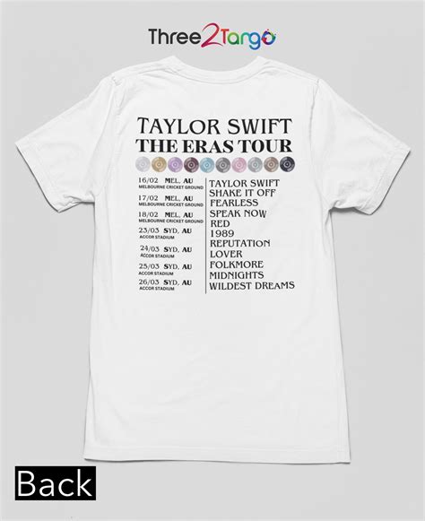 Taylor Swift - The Eras Tour Australia – Three2Tango Tee's