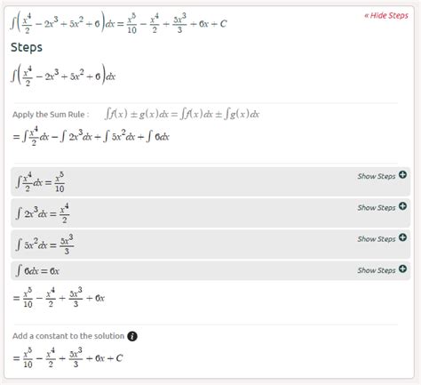 Symbolab Blog: Advanced Math Solutions – Integral Calculator, the basics