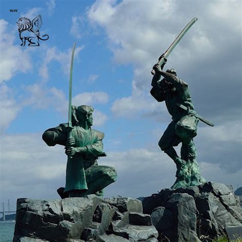 Manufacture Famous Outdoor Bronze Japanese Samurai Statue Sculptures ...